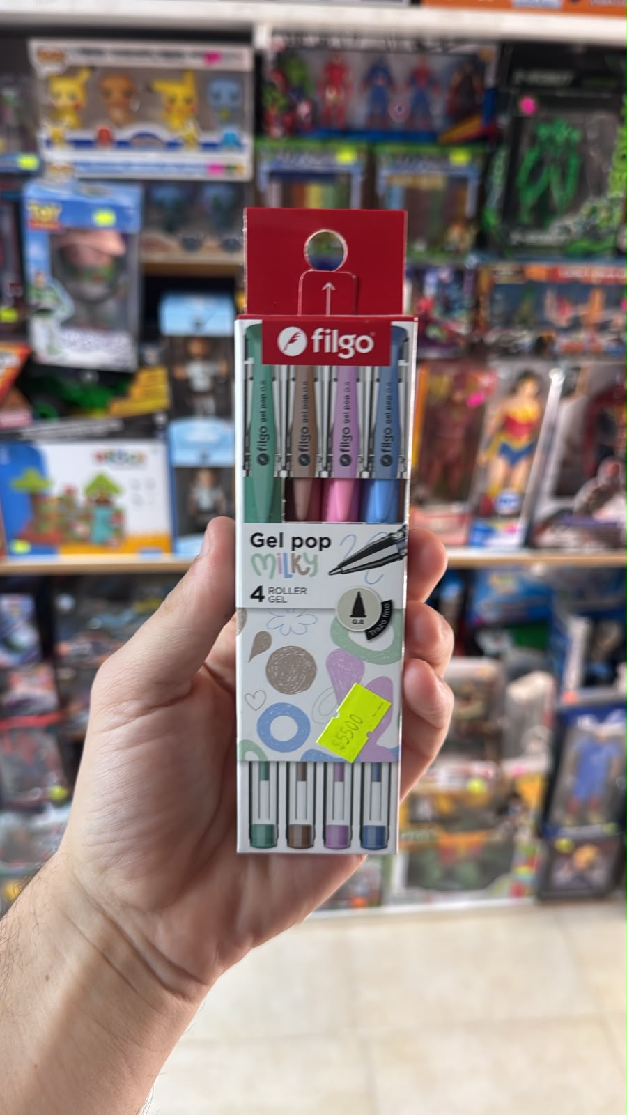 Lapiceras Gel Pop Milky X4