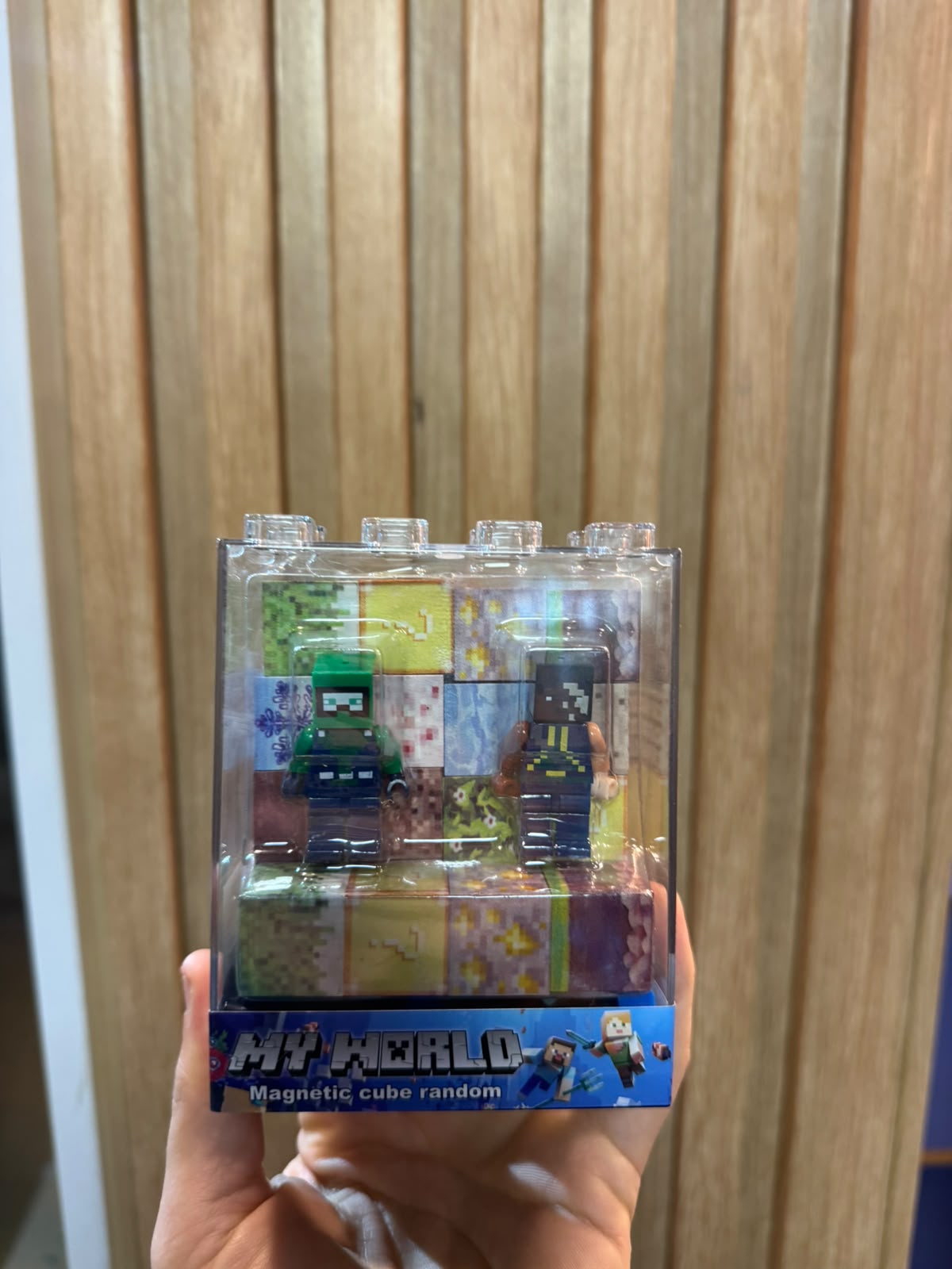 Mini figuras Minecraft.