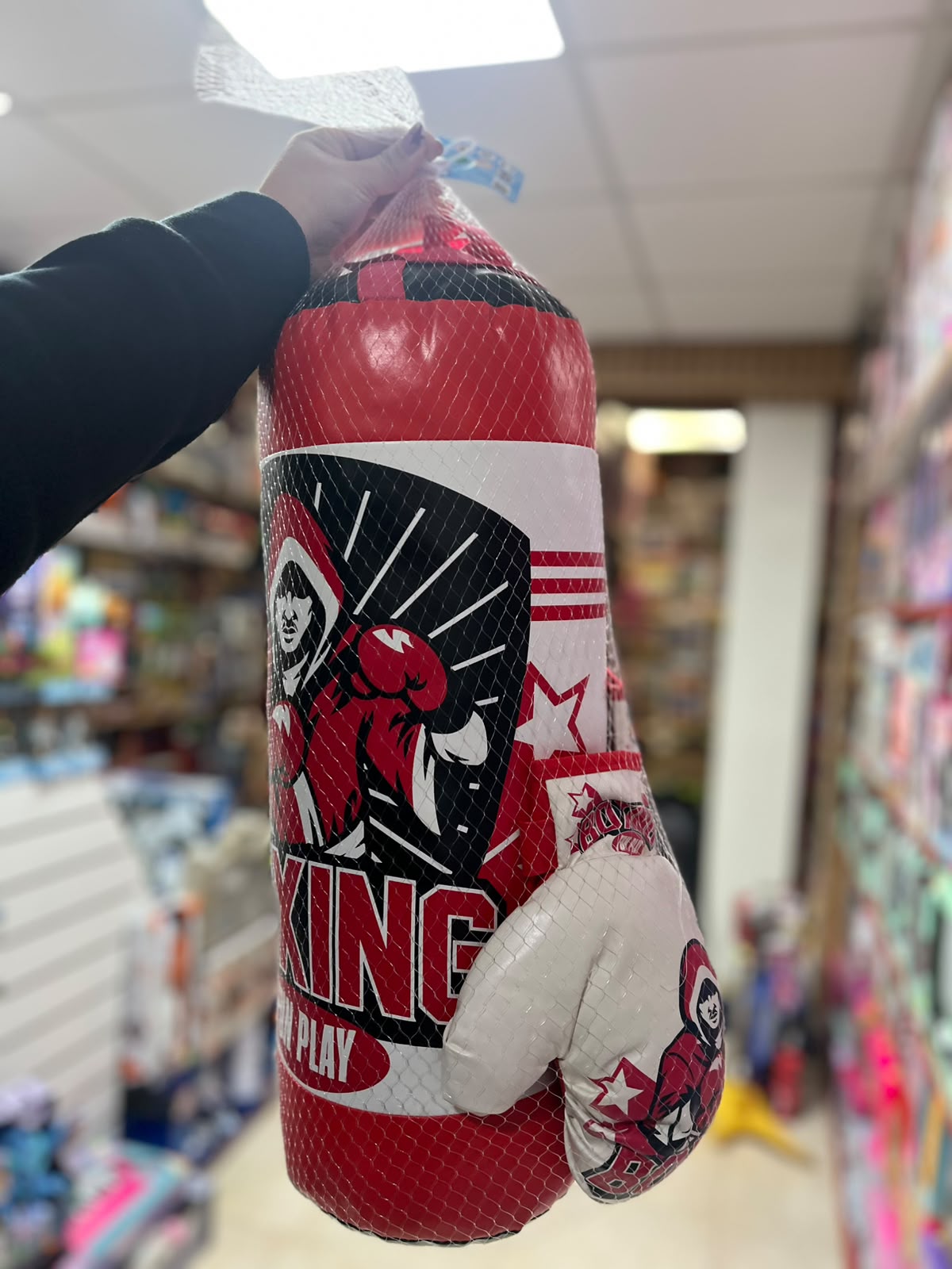 Bolsa de boxeo + guantes