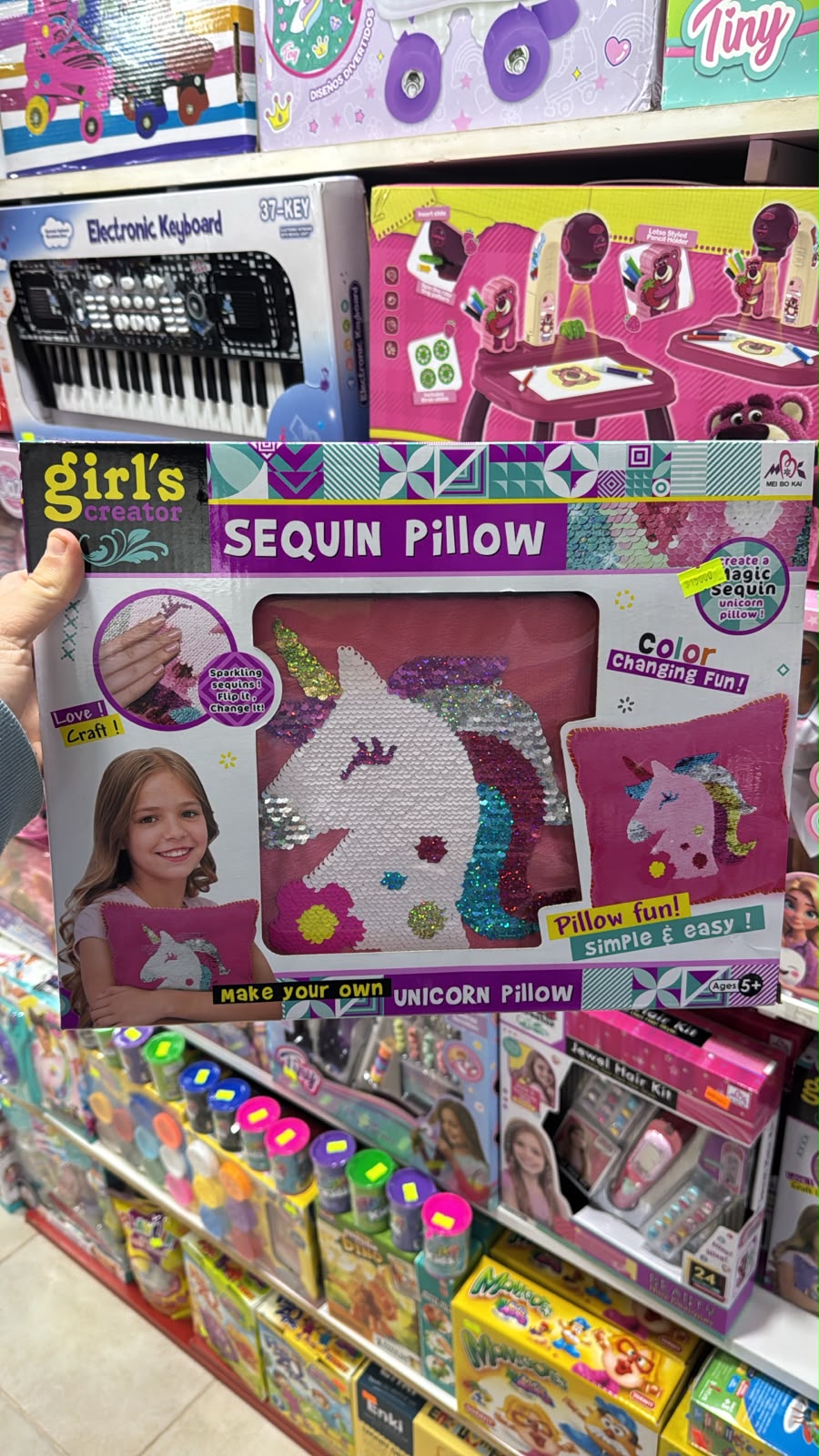 Almohada de Unicornio Brillante