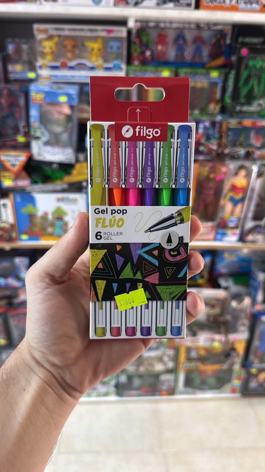 Lapiceras Gel Pop Fluo X6